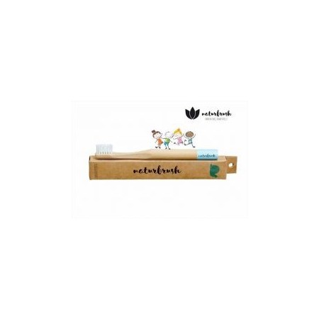 Escova dentes bambu Naturbrush Kids Azul