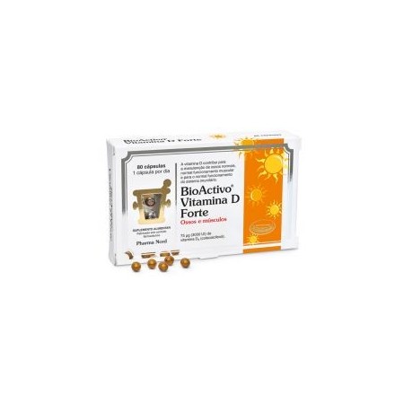 BioActivo Vitamina D Forte 75µg ( 3000 UI) 80 cap